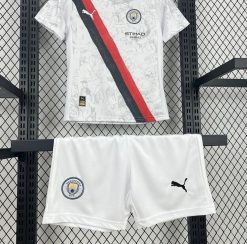 Alternative view of Kits Enfants Manchester City 2025/26 Extérieur