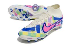 Alternative view of Air Zoom Mercurial Superfly 9 AG SoCal Pack - Blanc/Bleu/Rose/Jaune/Ve