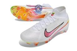 Alternative view of Air Zoom Mercurial Superfly 9 AG x Marcus Rashford - Blanc/Rose/Jaune/