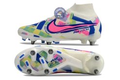 Air Zoom Mercurial Superfly 9 SG - Blanc/Vert/Bleu/Jaune/Rose