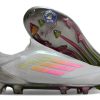 F50 Elite Laceless FG Gris/Rose/Jaune