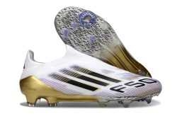 F50 Elite Laceless FG Road to Glory - Blanc/Noir/Doré