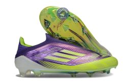F50 Elite Laceless FG - Violet/Jaune Fluo/Gris