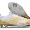 F50 Elite Laceless SG - Blanc/Doré