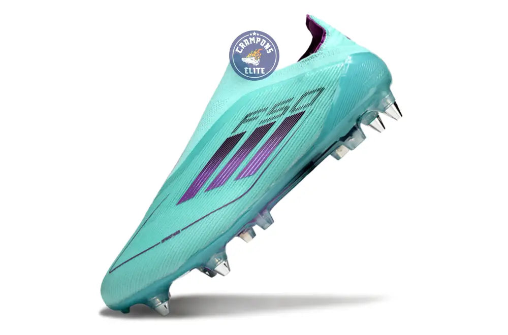 F50 Elite Laceless SG - Bleu Turquoise/Violet – Image 4