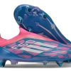 F50 Elite Laceless SG Reemergence - Bleu/Blanc/Rose