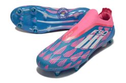 Alternative view of F50 Elite Laceless SG Reemergence - Bleu/Blanc/Rose
