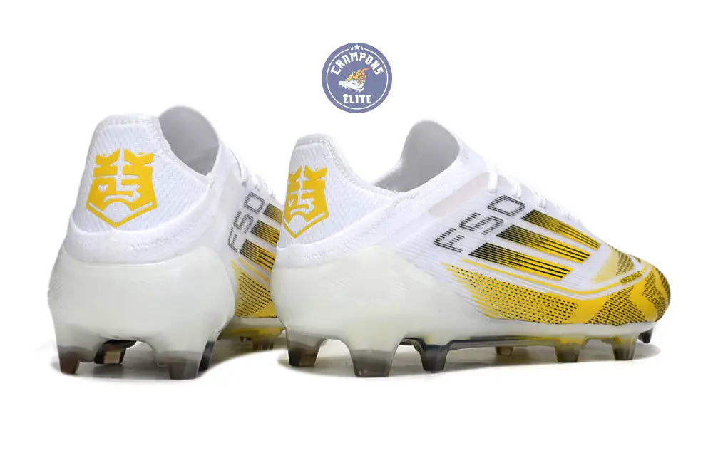 F50 Elite Lacets FG - Blanc/Jaune/Noir – Image 6