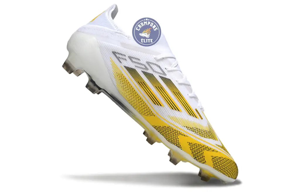 F50 Elite Lacets FG - Blanc/Jaune/Noir – Image 3