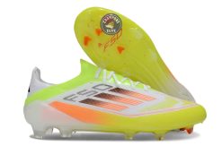 F50 Elite Lacets FG - Blanc/Vert/Jaune/Orange
