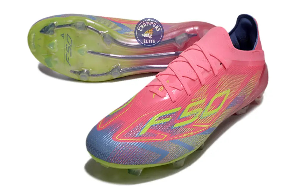F50 Elite Lacets FG Mystic Victory - Rose/Vert/Blue Fusion – Image 2