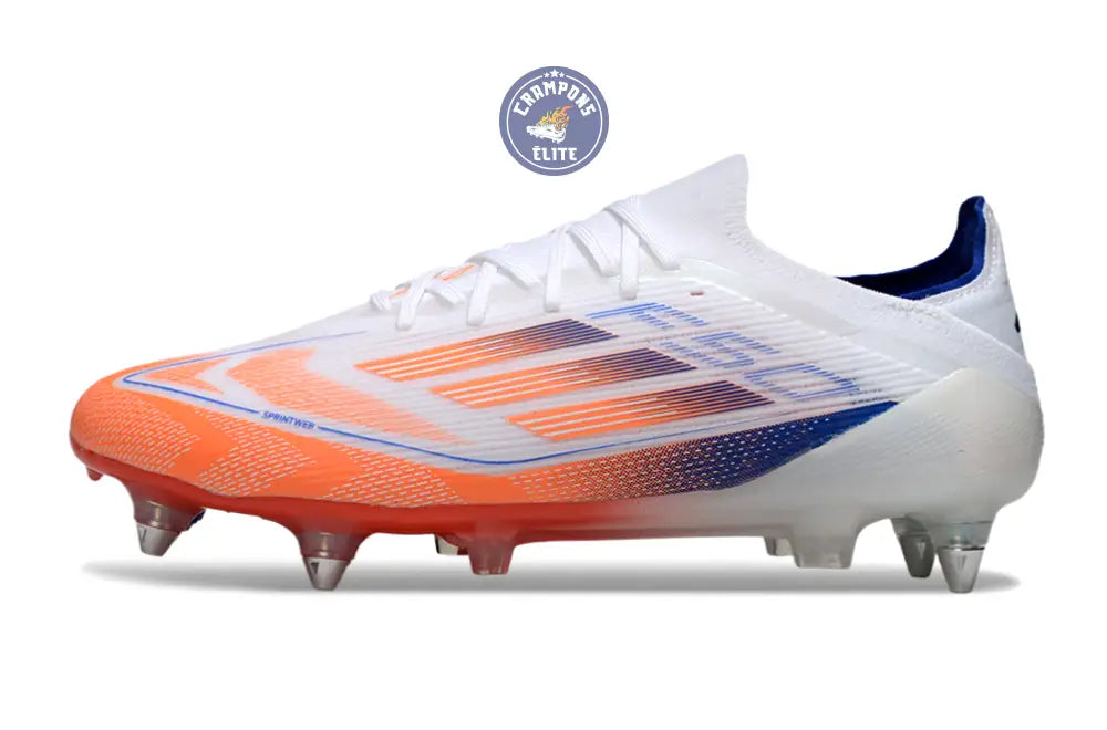 F50 Elite Lacets SG - Blanc/Orange/Bleu – Image 5