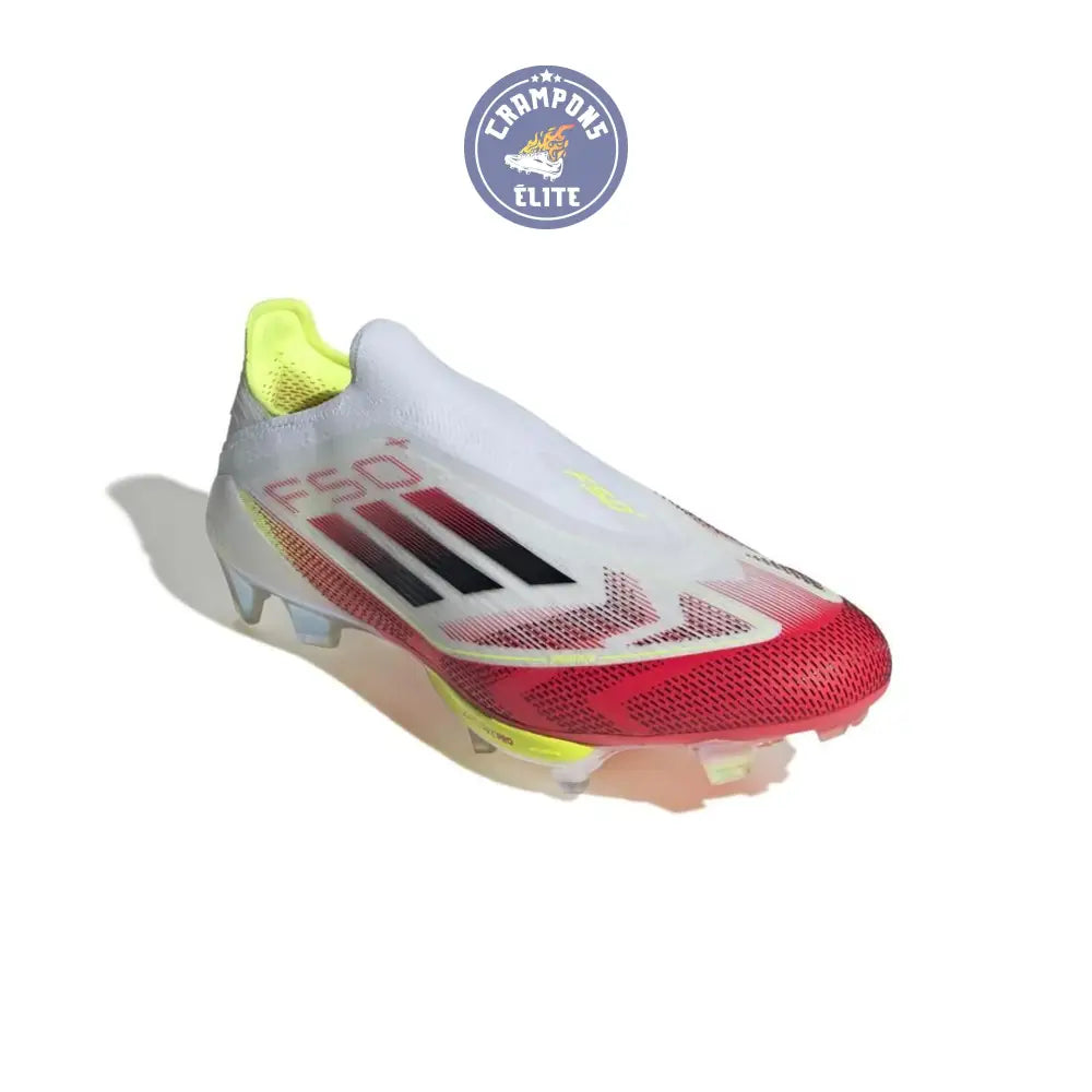F50 + Laceless FG Pure Victory - Blanc/Noir/Jaune – Image 3