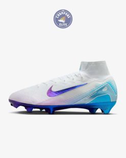 Alternative view of Mercurial Superfly 10 Elite FG Chromatic Pack Blanc/Violet/Bleu