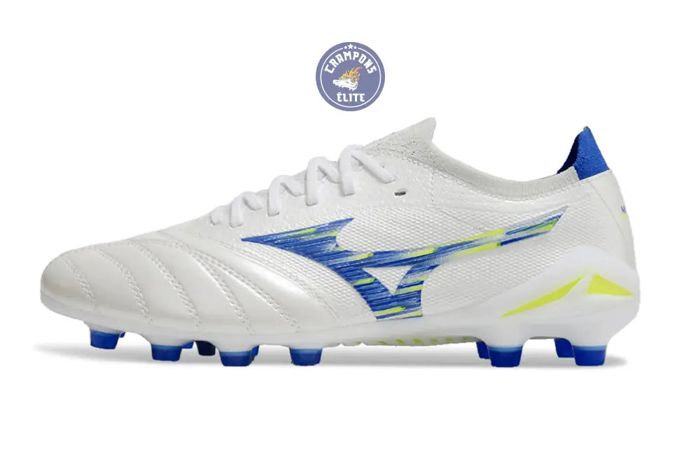 Morelia Neo 4 Elite FG/AG - Blanc/Bleu/Jaune – Image 5