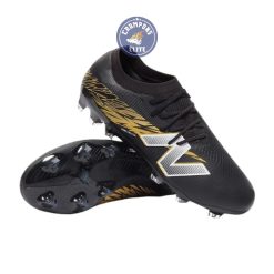 New Balance FURON ELITE V8 FG - Noir/Or Métallique/Blanc