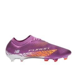 Alternative view of New Balance FURON ELITE V8 FG - Violet/Orange/Gris