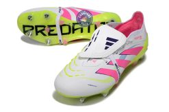 Alternative view of PREDATOR ELITE FOLD-OVER TONGUE SG CELESTIAL VICTORY - BLANC/ROSE/VERT