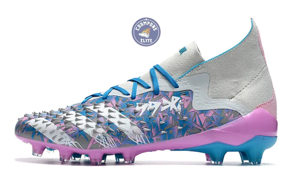 Predator Freak Lacets FG - Gris/Rose/Bleu – Image 5