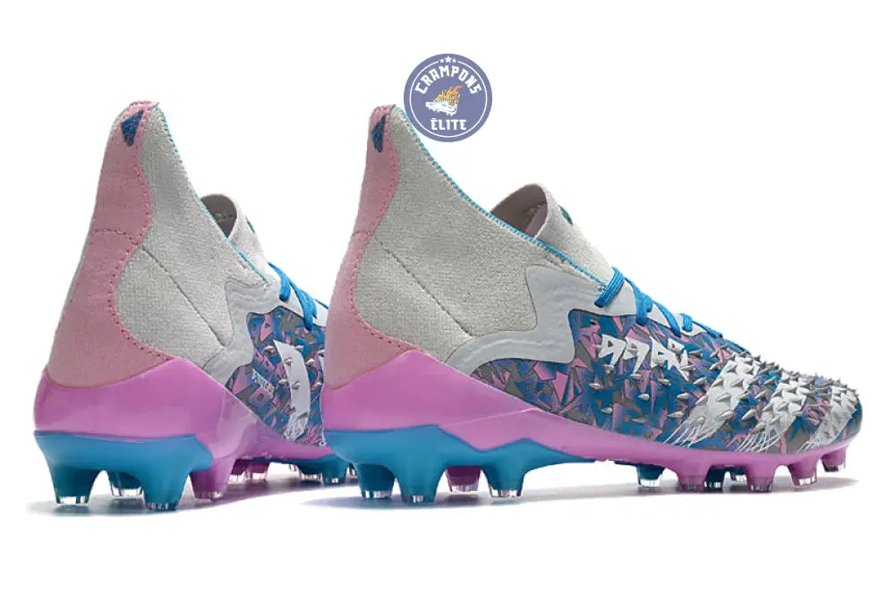 Predator Freak Lacets FG - Gris/Rose/Bleu – Image 6