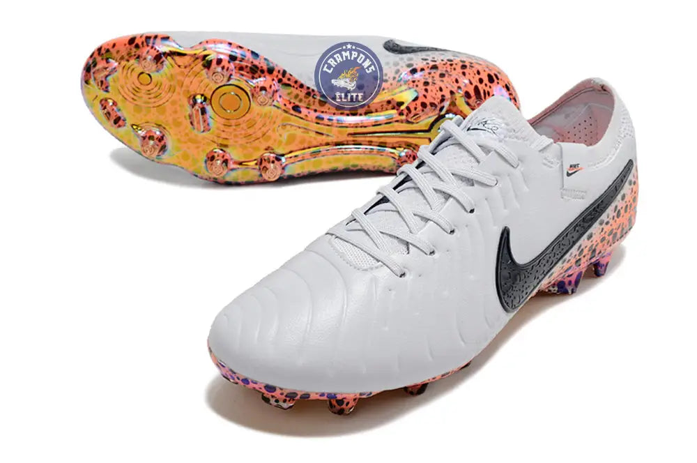 Tiempo Legend 10 Elite FG Electric Pack Gris/Orange/Léopard – Image 2