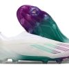 X Crazyfast Elite Laceless FG Blanc/Violet/Vert