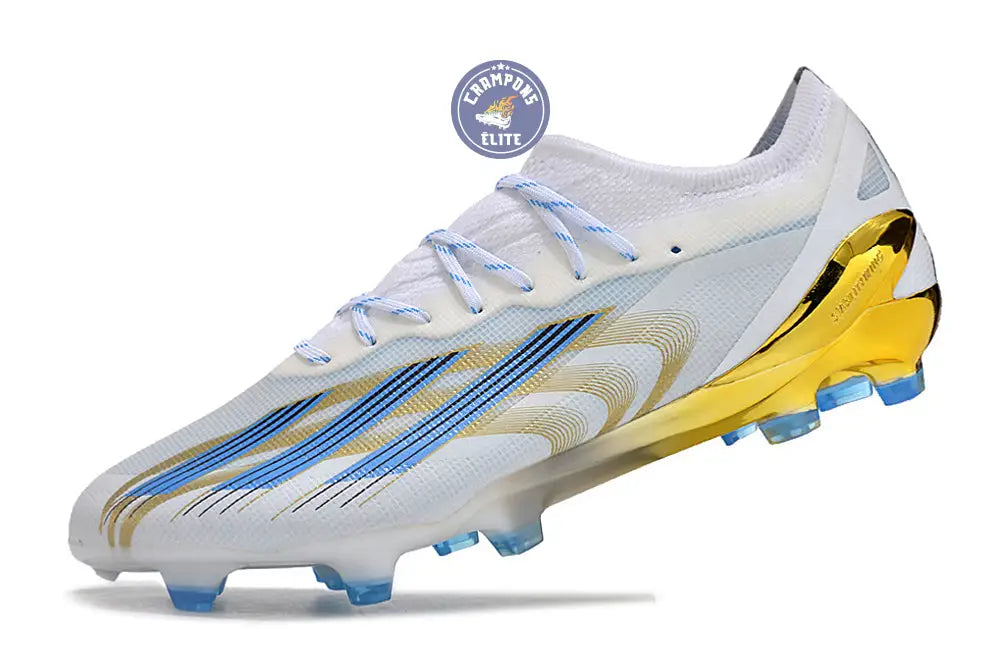 X Crazyfast Messi .1 FG Las Estrellas - Blanc/Bleu/Doré ÉDITION LIMITÉ – Image 5