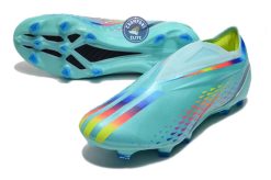Alternative view of X Speedportal Elite Laceless FG Al Rihla - Turquoise/Bleu/Jaune